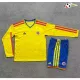 Camisa Titular Infantil Colombia Copa do Mundo 2026 Amarelo Manga Longa