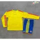 Camisa Titular Infantil Colombia Copa do Mundo 2026 Amarelo Manga Longa