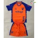 Camisa Alternativa Infantil Málaga CF 2025/2026 Laranja/Azul