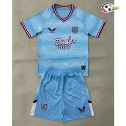 Camisa Reserva Infantil Burnley FC 2025/2026 Azul Claro