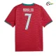 Camisa Titular Ronaldo 7 Portugal Copa do Mundo 2026 Vermelho