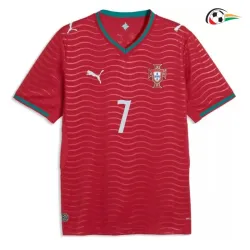 Camisa Titular Ronaldo 7 Portugal Copa do Mundo 2026 Vermelho