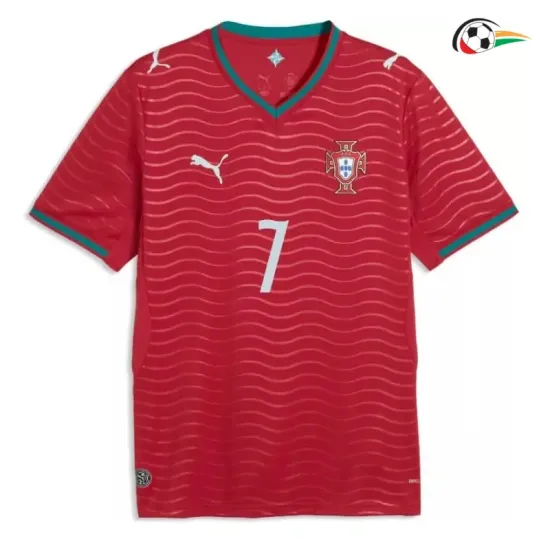 Camisa Titular Ronaldo 7 Portugal Copa do Mundo 2026 Vermelho