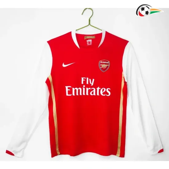 Camisa Retrô Titular Arsenal 2006/07 Vermelho Manga Longa