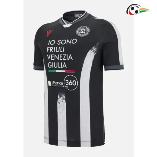 Camisa Titular Udinese Calcio 2025/2026 Preto/Branco
