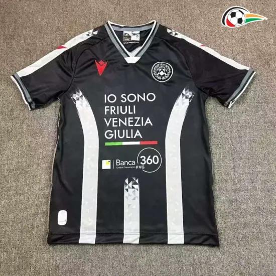 Camisa Titular Udinese Calcio 2025/2026 Preto/Branco