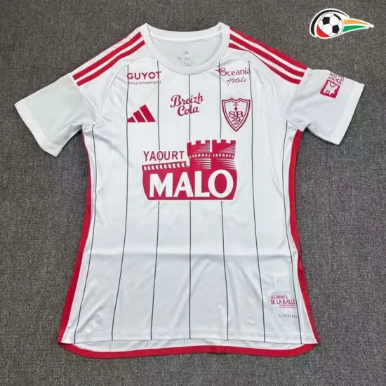 Camisa Reserva Stade Brestois 2025/2026 Branco