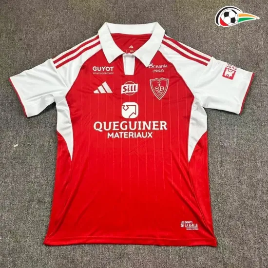 Camisa Titular Stade Brestois 2025/2026 Vermelho
