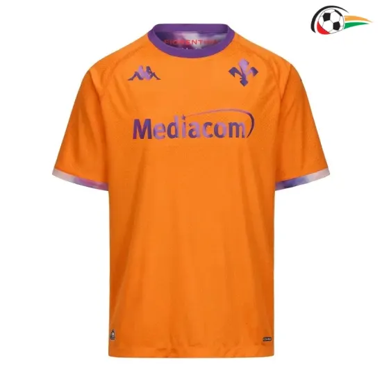 Camisa 4 Fiorentina 2025/2026 Laranja/Roxo