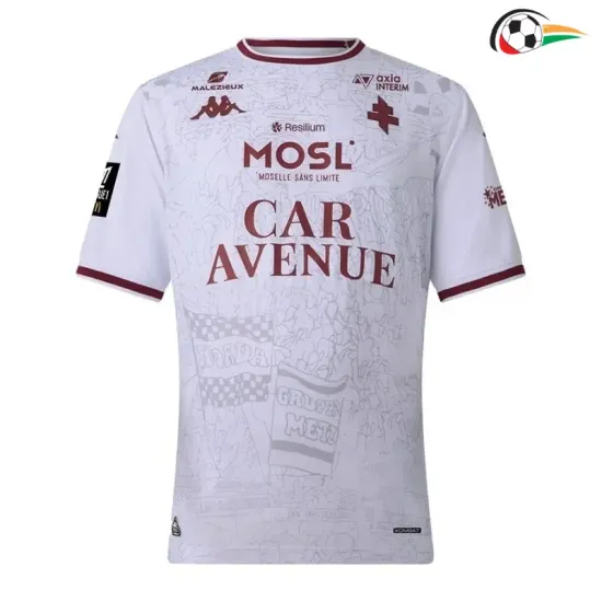 Camisa Reserva FC Metz 2025/2026 Branco