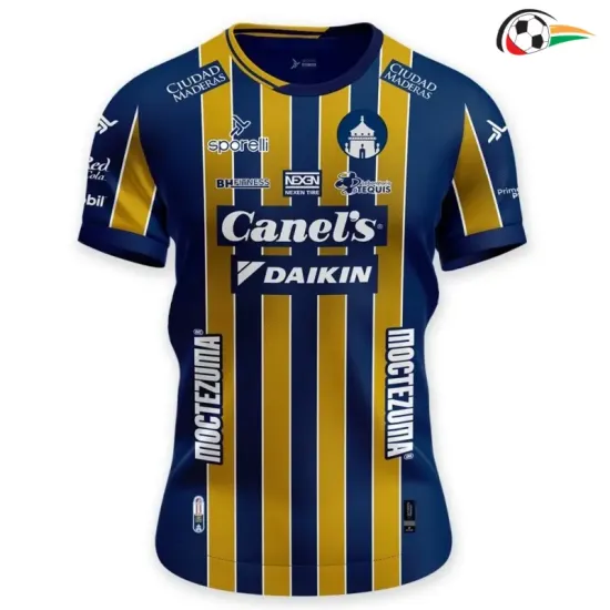 Camisa Reserva Atlético San Luis 2025/2026 Azul/Dourado