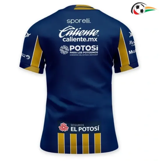 Camisa Reserva Atlético San Luis 2025/2026 Azul/Dourado