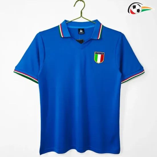 Camisa Retrô Titular Italia 1982 Azul