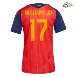 Camisa Titular Feminina Williams Jr 17 España 2026 Vermelho/Azul