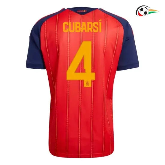 Camisa Titular Cubarsí 4 España 2026 Vermelho/Azul