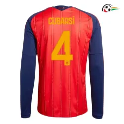 Camisa Titular Cubarsí 4 España 2026 Vermelho/Azul Manga Longa