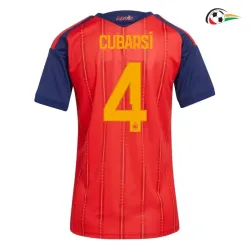 Camisa Titular Feminina Cubarsí 4 España 2026 Vermelho/Azul
