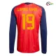 Camisa Titular Lamine Yamal 19 España 2026 Vermelho/Azul Manga Longa