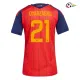 Camisa Titular Feminina Oyarzabal 21 España 2026 Vermelho/Azul