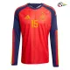 Camisa Titular Baena 15 España 2026 Vermelho/Azul Manga Longa