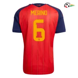 Camisa Titular Merino 6 España 2026 Vermelho/Azul