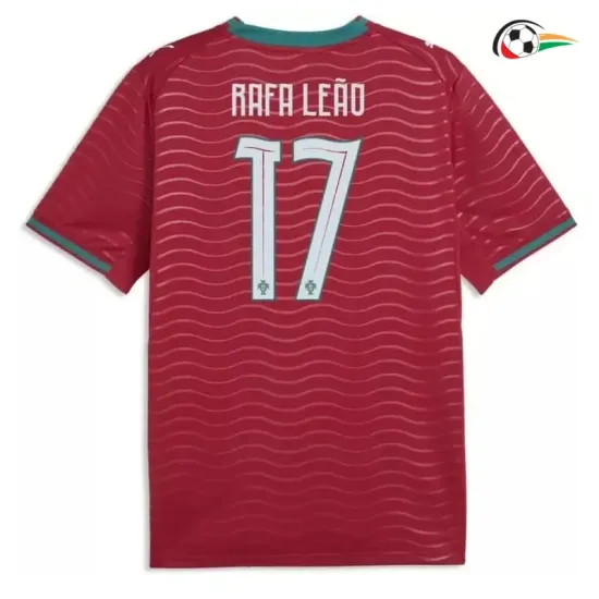 Camisa Titular Rafa Leão 17 Portugal 2026 Vermelho