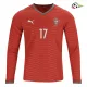 Camisa Titular Rafa Leão 17 Portugal 2026 Vermelho Manga Longa