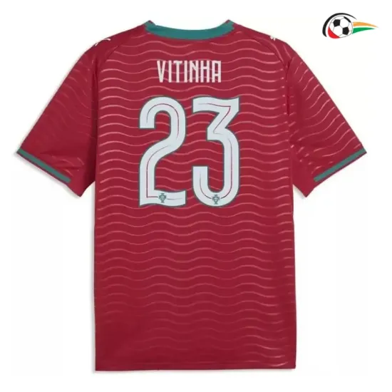 Camisa Titular Vitinha 23 Portugal 2026 Vermelho