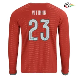 Camisa Titular Vitinha 23 Portugal 2026 Vermelho Manga Longa
