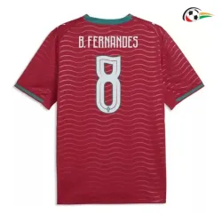 Camisa Titular B.Fernandes 8 Portugal 2026 Vermelho
