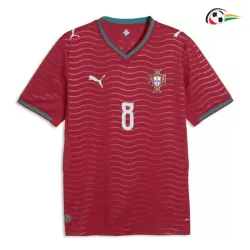 Camisa Titular B.Fernandes 8 Portugal 2026 Vermelho