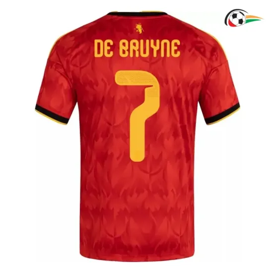 Camisa Titular De Bruyne 7 Bélgica 2026 Vermelho