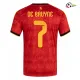 Camisa Titular De Bruyne 7 Bélgica 2026 Vermelho
