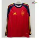 Camisa Titular España 2026 Vermelho/Azul Manga Longa