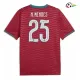Camisa Titular N.Mendes 25 Portugal 2026 Vermelho