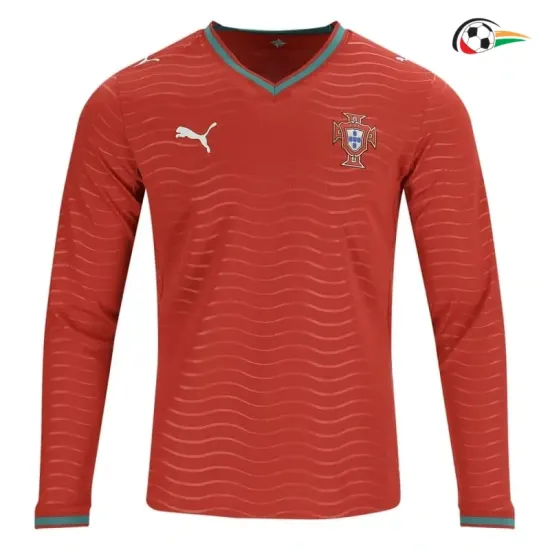 Camisa Titular Portugal 2026 Vermelho Manga Longa