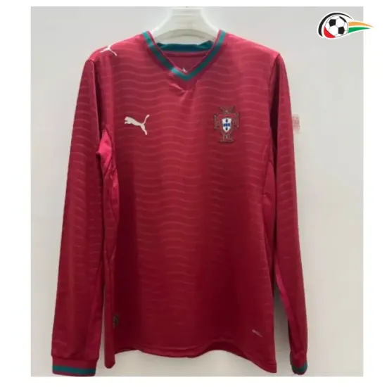 Camisa Titular Portugal 2026 Vermelho Manga Longa