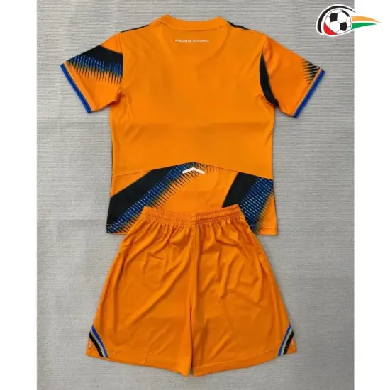 Camisa Alternativa Infantil Atalanta BC 2025/2026 Laranja/Azul