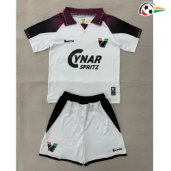Camisa Reserva Infantil Venezia FC 2025/2026 Bege/Vermelho Escuro