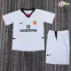Camisa Retrô Reserva Infantil Manchester United 2002/03 Branco