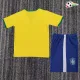Camisa Retrô Titular Infantil Brasil 2014 Amarelo