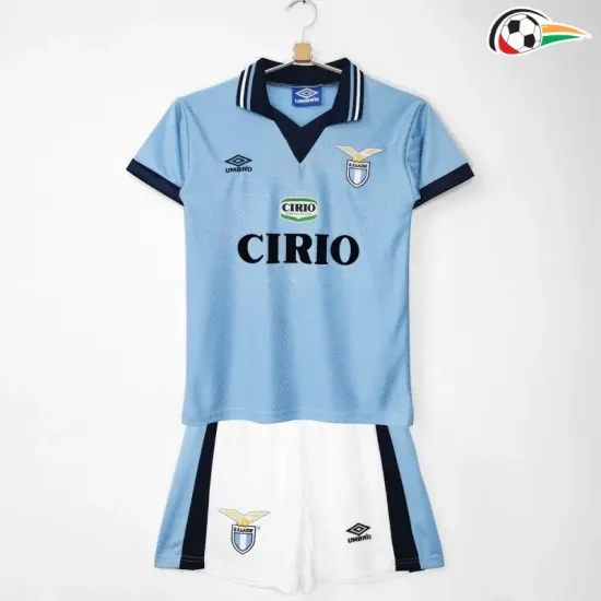 Camisa Retrô Titular Infantil Lazio 1996/97 Azul
