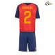 Camisa Titular Infantil Carvajal 2 España 2026 Vermelho/Azul