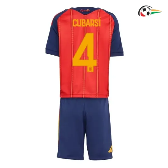 Camisa Titular Infantil Cubarsí 4 España 2026 Vermelho/Azul
