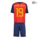 Camisa Titular Infantil Lamine Yamal 19 España 2026 Vermelho/Azul