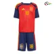 Camisa Titular Infantil Zubimendi 18 España 2026 Vermelho/Azul