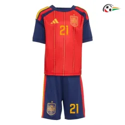 Camisa Titular Infantil Oyarzabal 21 España 2026 Vermelho/Azul