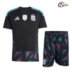 Camisa de Goleiro Titular Infantil Argentina Copa do Mundo 2026 Preto