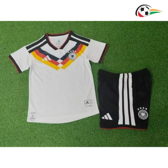 Camisa Titular Versão Jogador Infantil Alemanha Copa do Mundo 2026 Branco