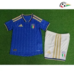 Camisa Titular Versão Jogador Infantil Italia Copa do Mundo 2026 Azul